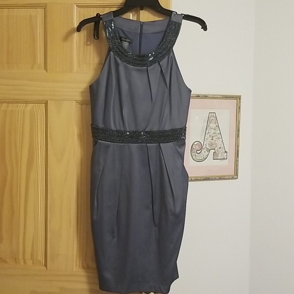 Charcoal cocktail dress